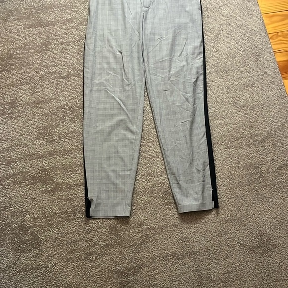 Athleta Brooklyn Black and White Plaid Ankle Pant Size 4 - Picture 11 of 13